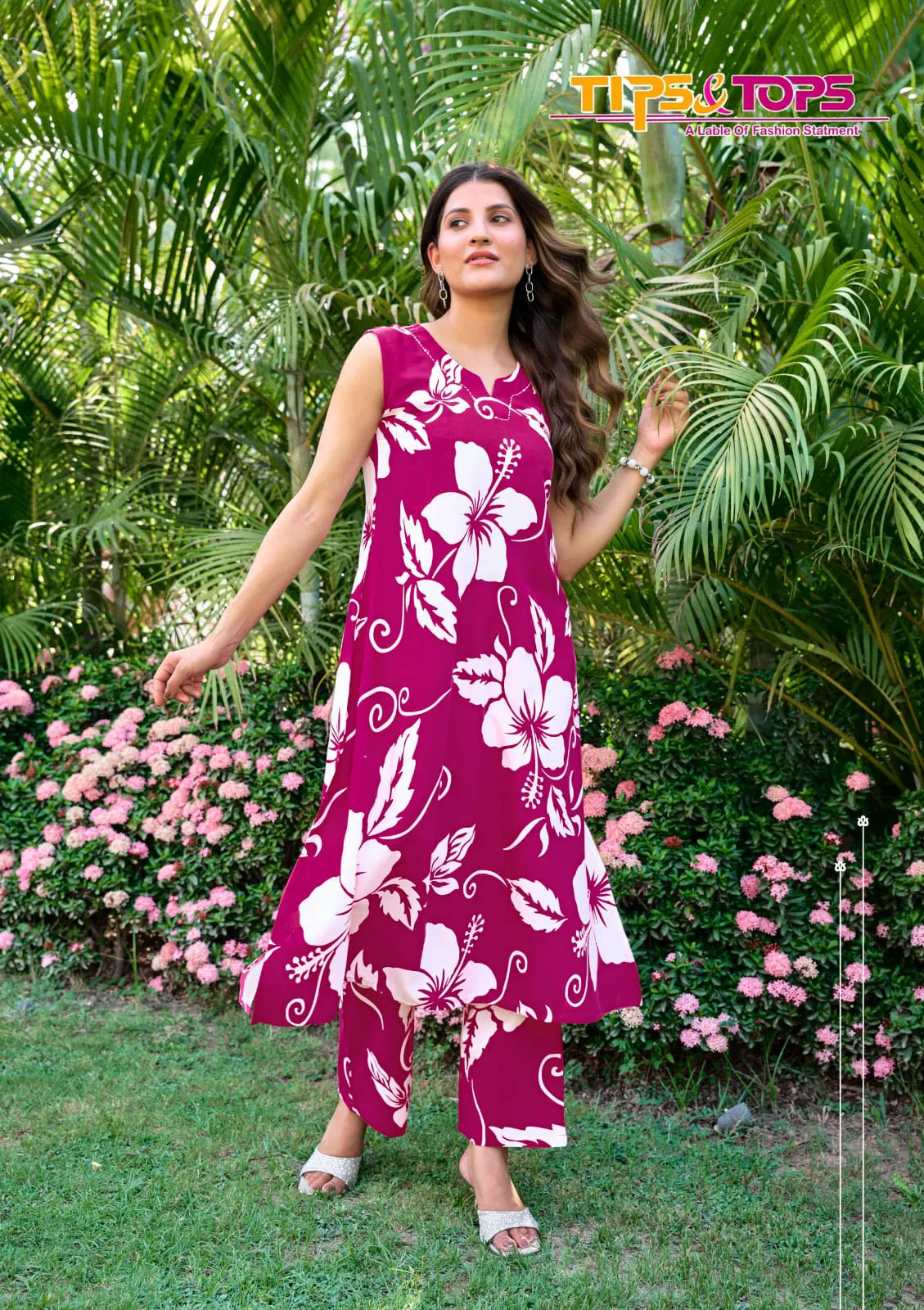 Olivia Vol 2 By Tips And Tops Rayon Printed Co Ord Set Wholesalers In Delhi
